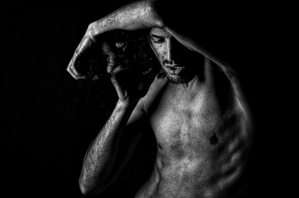 Pensive Male Figure by Paulo Medeiros — canvas wall art