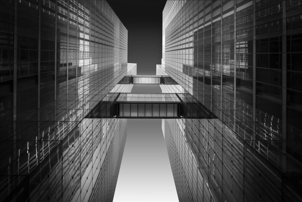 Skyscrapers and Sky Bridges by Anita Martin AnnaPileaFotografie — canvas wall art