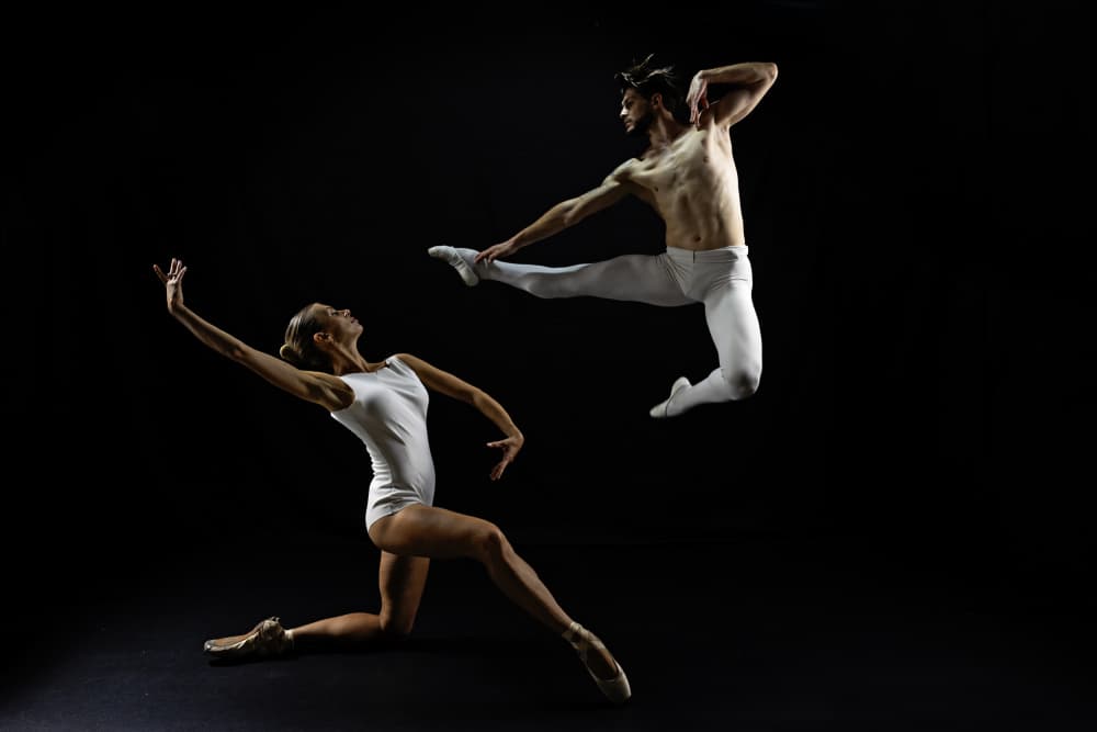 Ballet In Motion by Shlomo Waldmann — canvas wall art