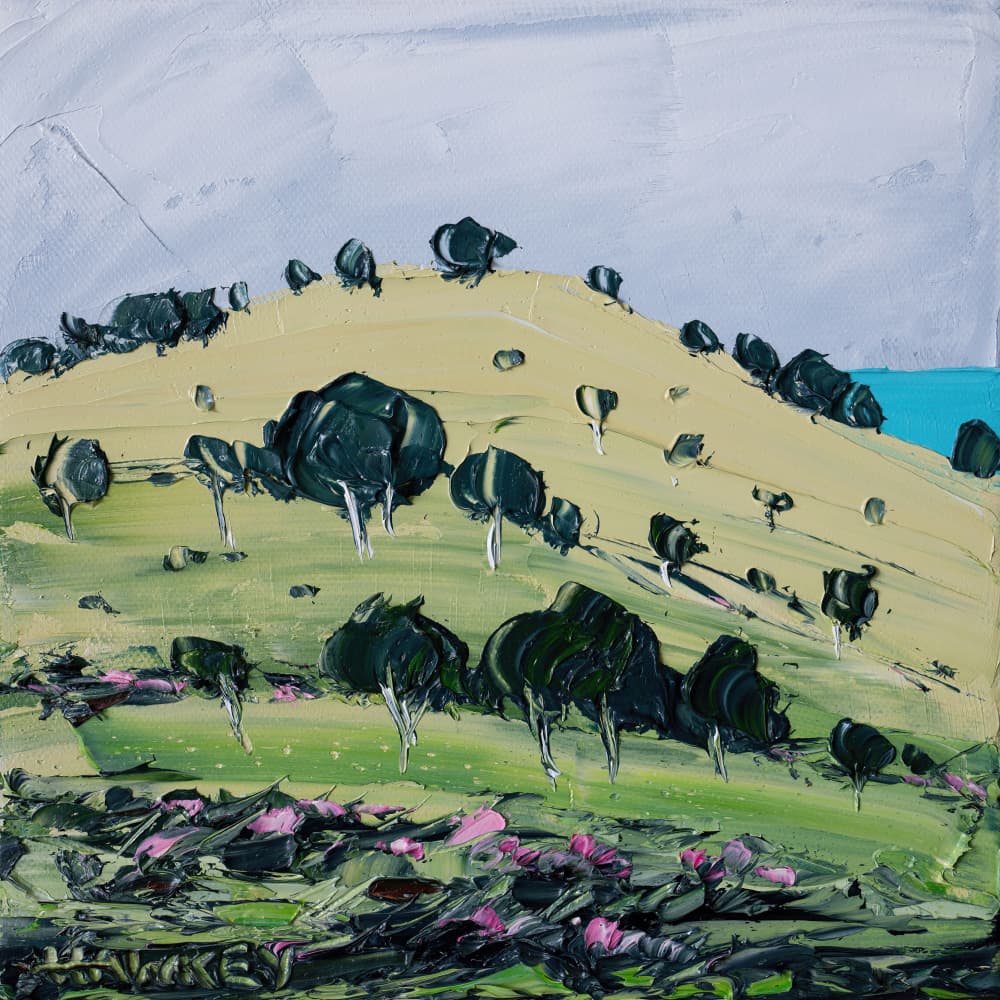 Vibrant Coastal Hills by Angela Hawkey — canvas wall art
