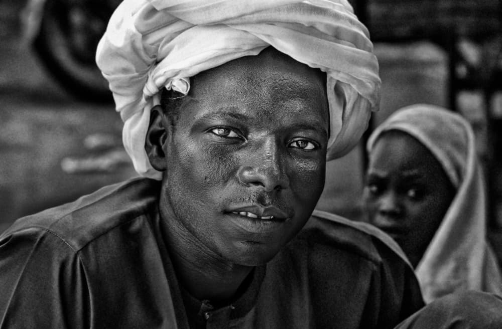 Turbaned Man's Gaze by Joxe Inazio Kuesta Garmendia — canvas wall art
