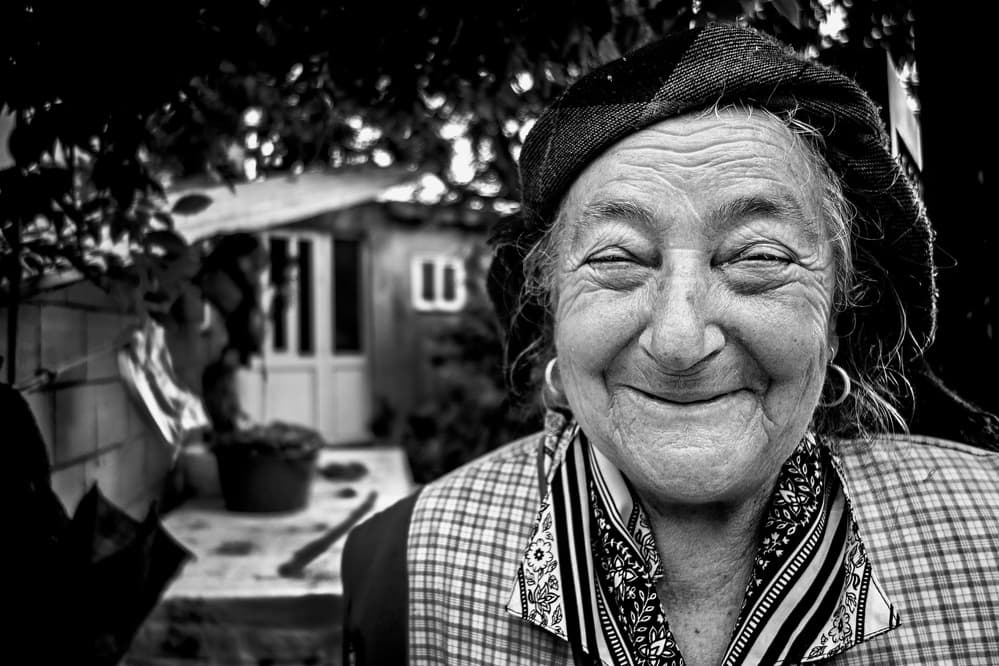 Happy Elderly Woman by Rui Ribeiro — canvas wall art