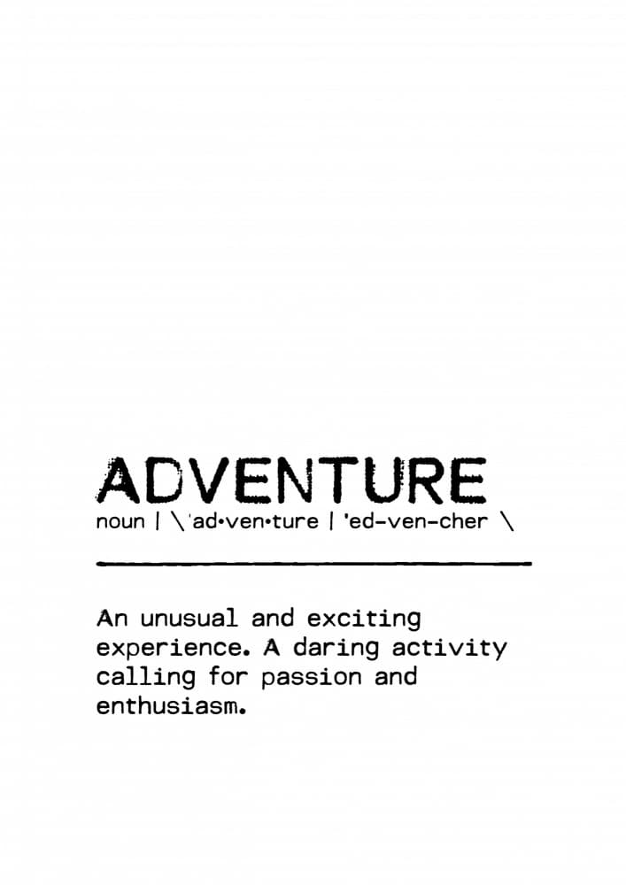 Inspirational Adventure Word by Orara Studio — canvas wall art
