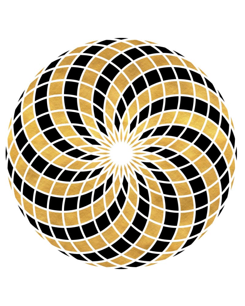 Golden Spiral Geometric by Emiliano Deificus — canvas wall art