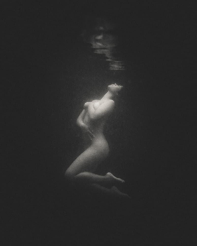 Ethereal Underwater Figure by ADIREK M — canvas wall art