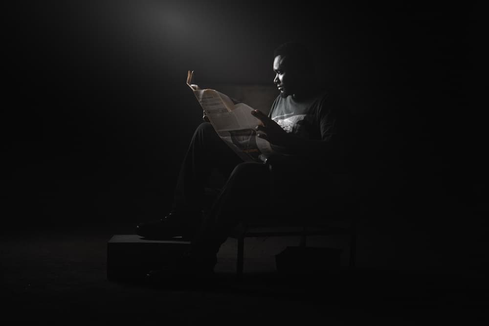 Focused Reading Light by Domenico Petrocca — canvas wall art