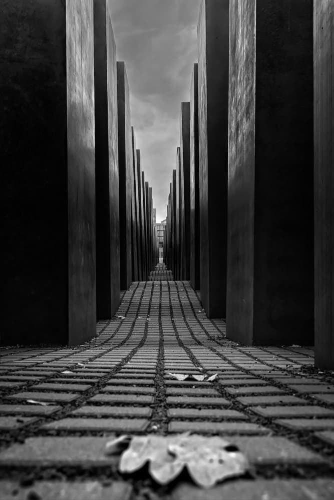 Reflective Concrete Corridor by Angéla Vicedomini — canvas wall art