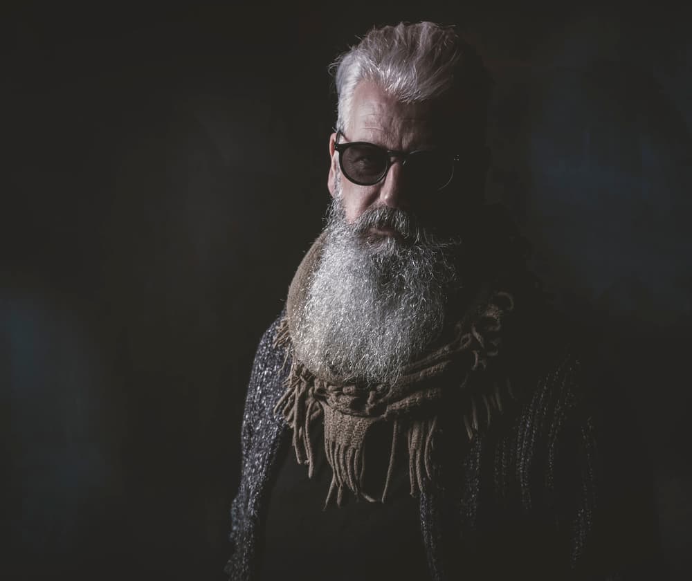 Mysterious Bearded Man by gNo — canvas wall art