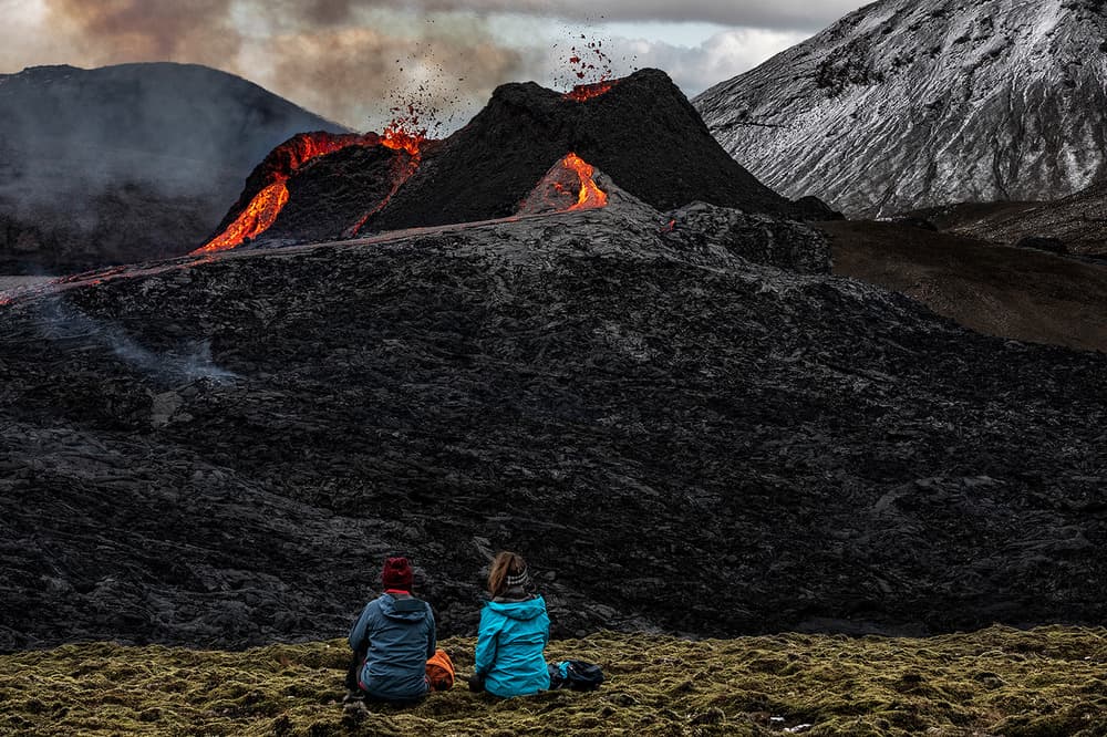 Fiery Lava Landscape by Bragi Ingibergsson - BRIN — canvas wall art