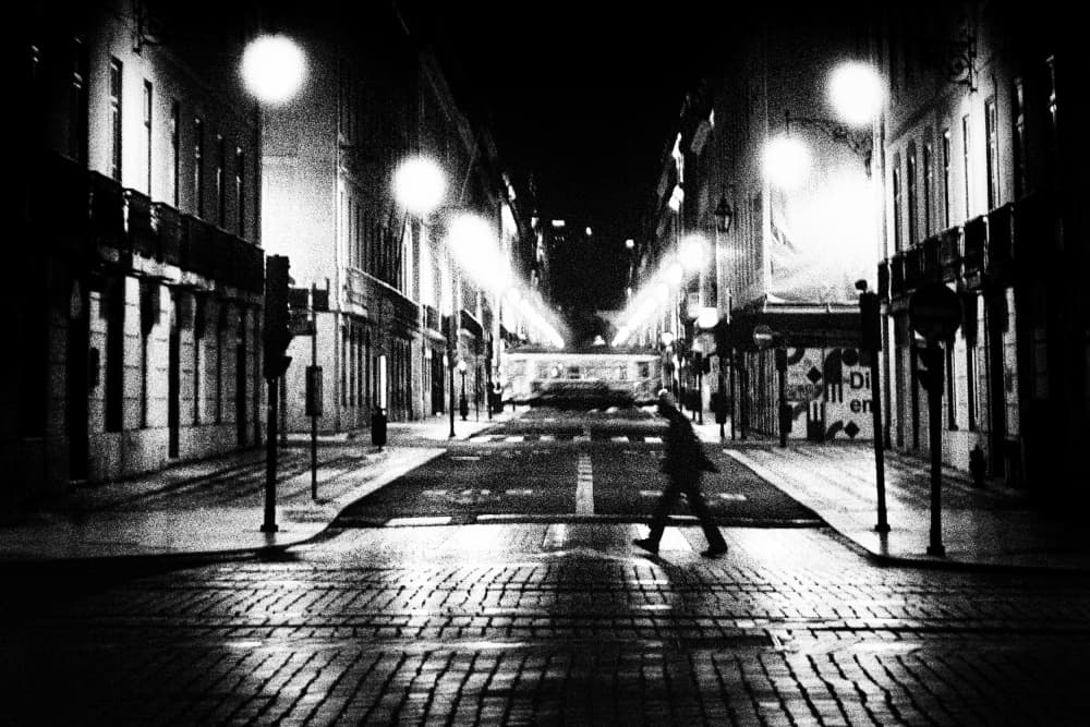 Solitary Night Walk by Paulo Abrantes — canvas wall art