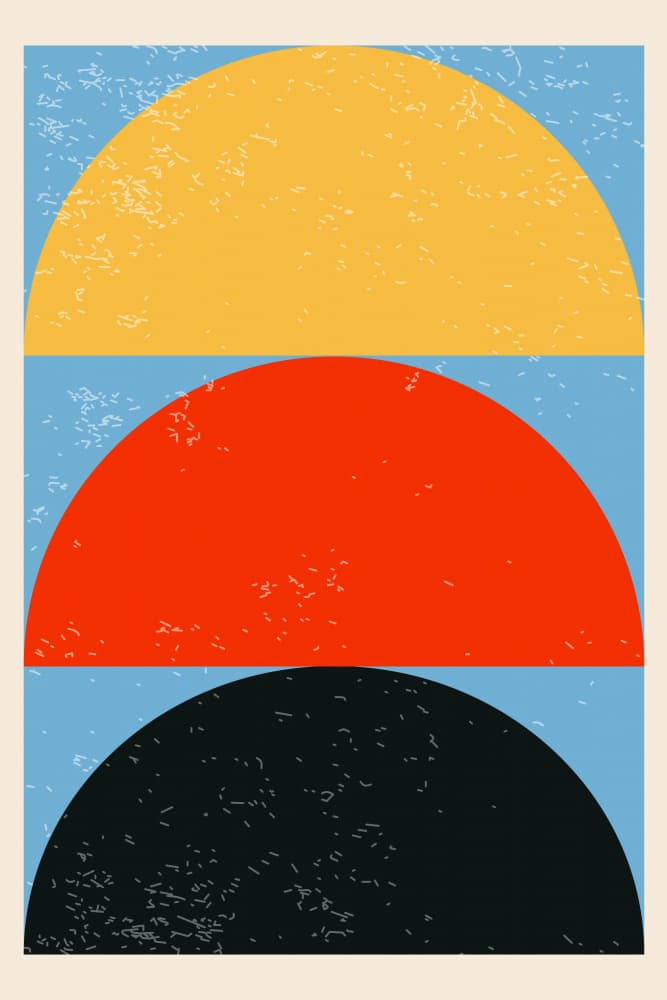 Geometric Textured Stack by jay stanley — canvas wall art