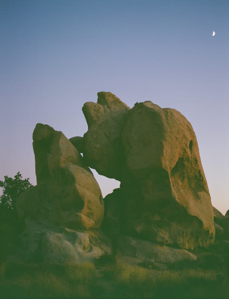 Moonlit Desert Rocks by Bethany Young — canvas wall art