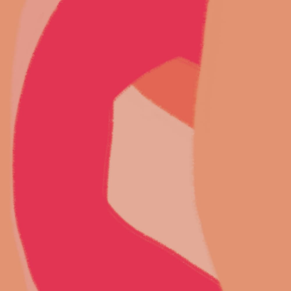 Warm Abstract Shapes by Dina Dankers — canvas wall art