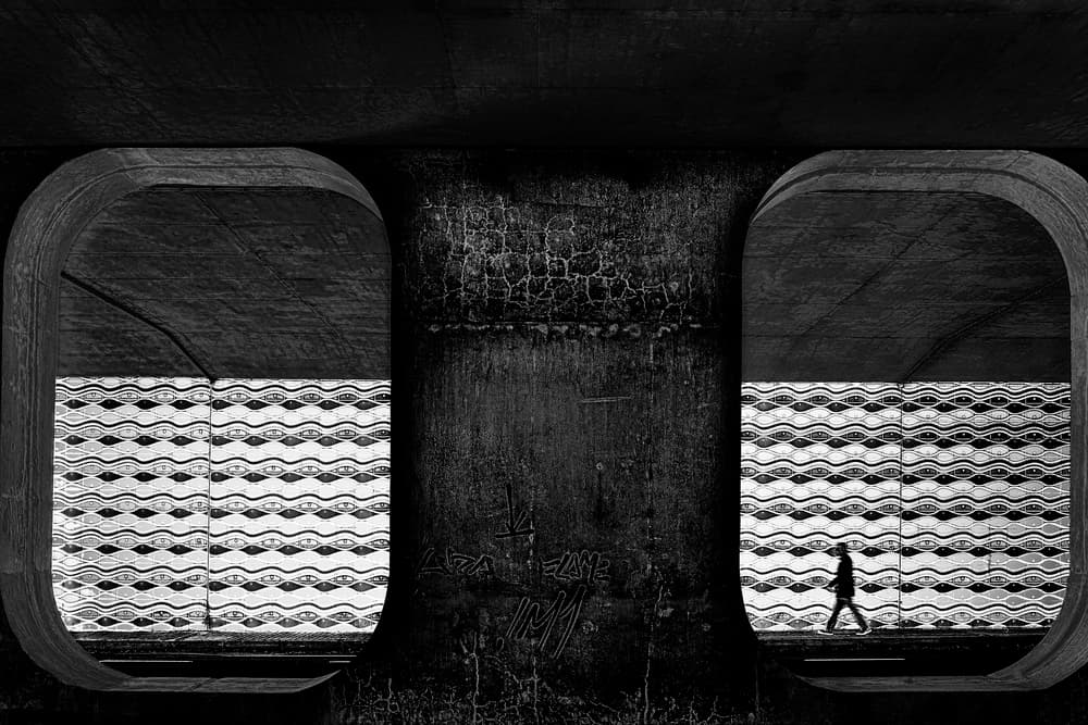 Solitary Tunnel Walk by Paulo Abrantes — canvas wall art
