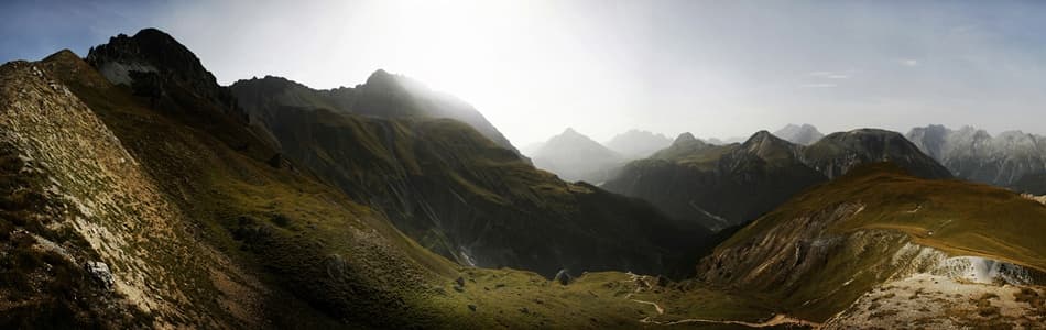 Sunlit Mountain Valley by Nicolas Schumacher — canvas wall art