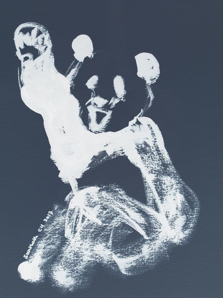 Happy Panda Wave by Santhosh ch — canvas wall art