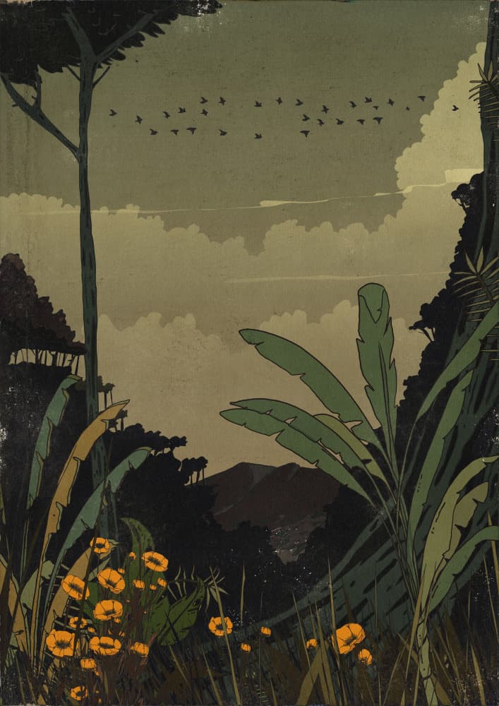 Lush Jungle Vista by Nicholas — canvas wall art