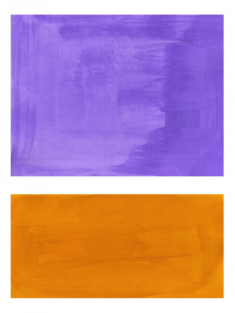 Purple Orange Abstract Texture by Ejaaz Haniff — canvas wall art