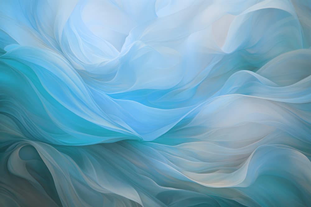 Flowing Blue Abstract by Andrea Haase — canvas wall art