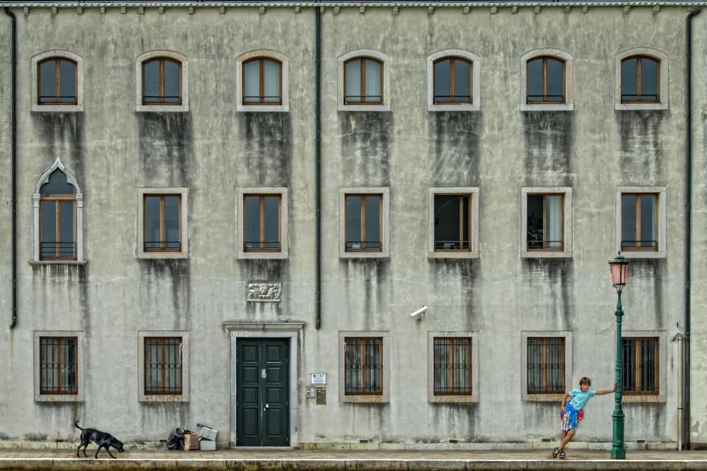 Venetian Street Scene by Piet Flour — canvas wall art
