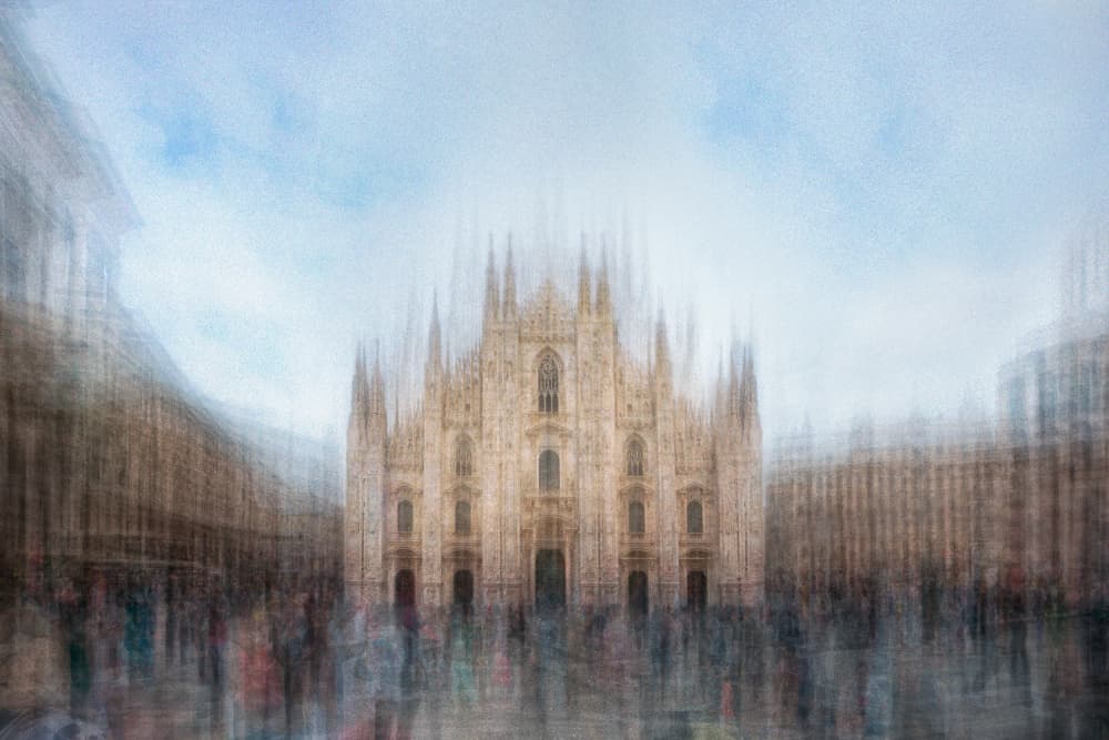 Abstract Milan Duomo by Fiorenzo Carozzi — canvas wall art