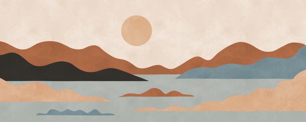 Abstract Desert Horizon by Vitor Costa — canvas wall art