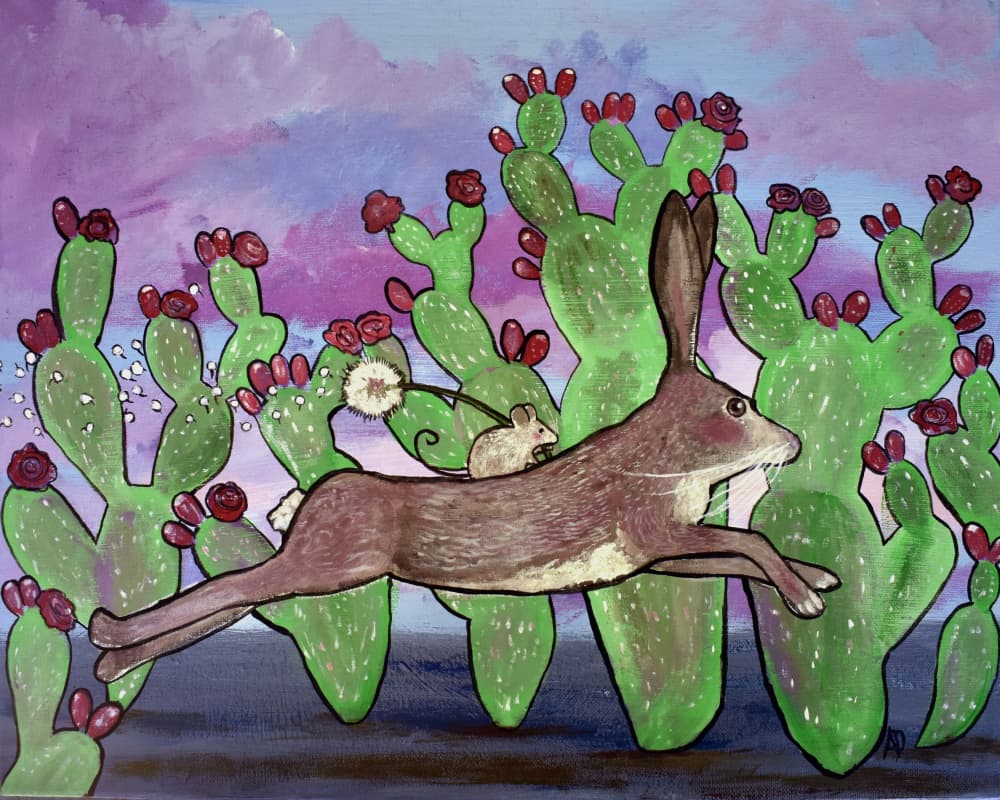 Whimsical Desert Run by Andrea Doss — canvas wall art