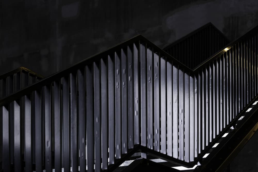 Dark Industrial Ascent by Greetje van Son — canvas wall art