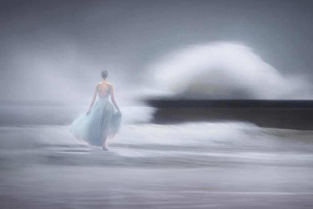 Dreamy Woman Big Wave by Giuseppe Satriani — canvas wall art