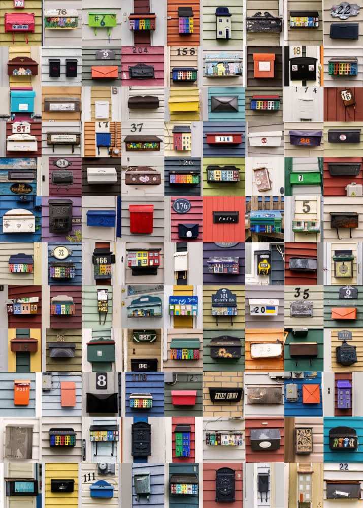 Vibrant Mailboxes Galore by Li Ying — canvas wall art