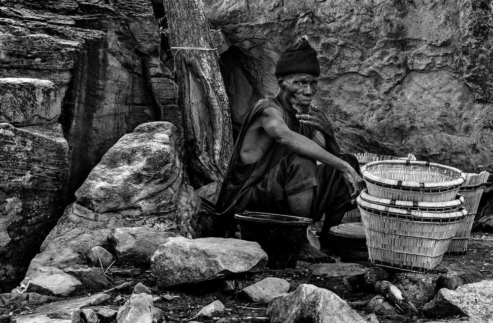 Elder Man Deep Gaze by Joxe Inazio Kuesta Garmendia — canvas wall art