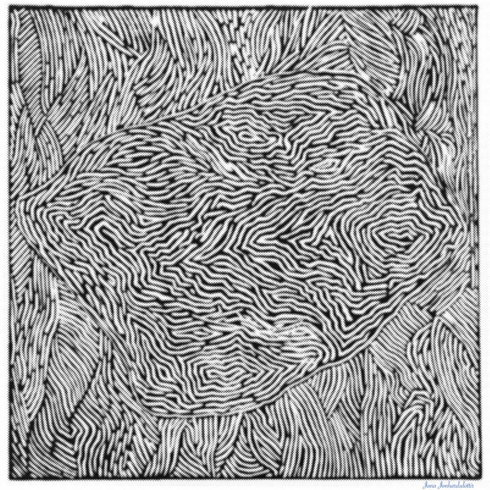 Dynamic Organic Lines by Jana Jonhardsdóttir — canvas wall art
