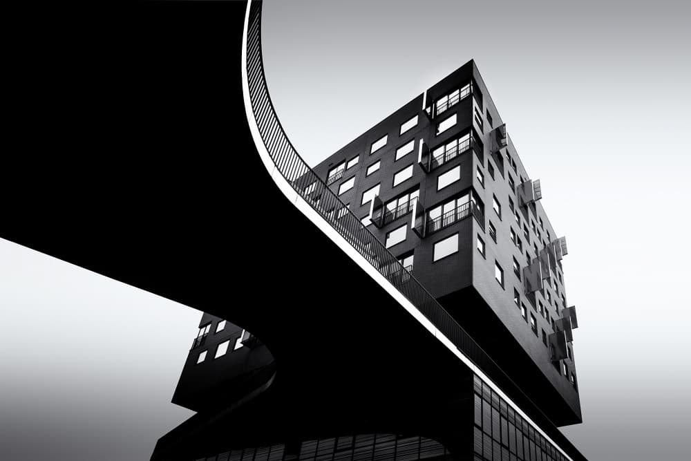 Modern Curve Architecture by Rolf Endermann — canvas wall art