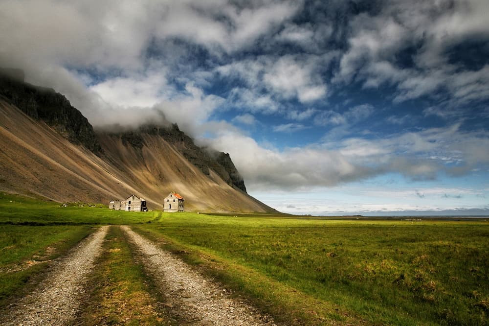 Remote Valley Houses by Þorsteinn H. Ingibergsson — canvas wall art