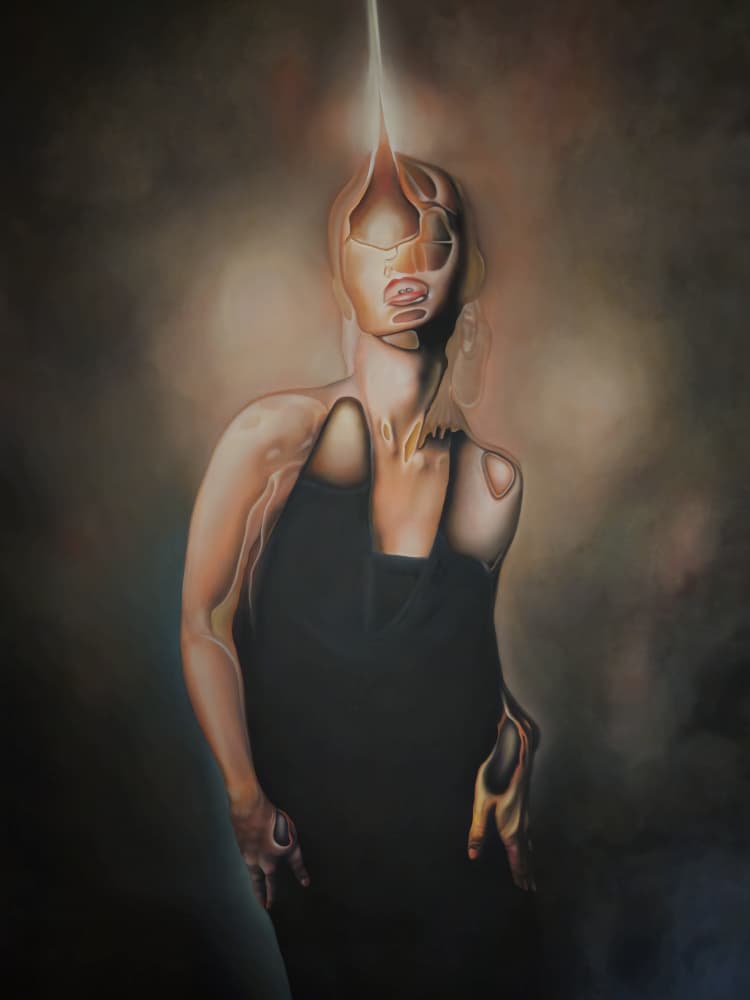 Ethereal Light Figure by Stefano Mazzolini — canvas wall art