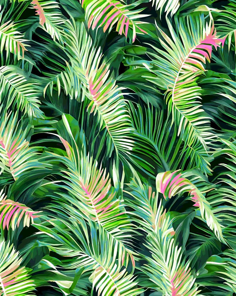 Palm & Peace by Uma Gokhale — canvas wall art