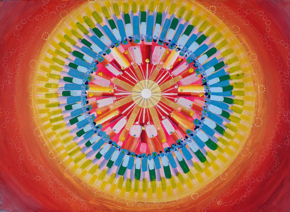 Radiant Energy Mandala by Amy Diener — canvas wall art