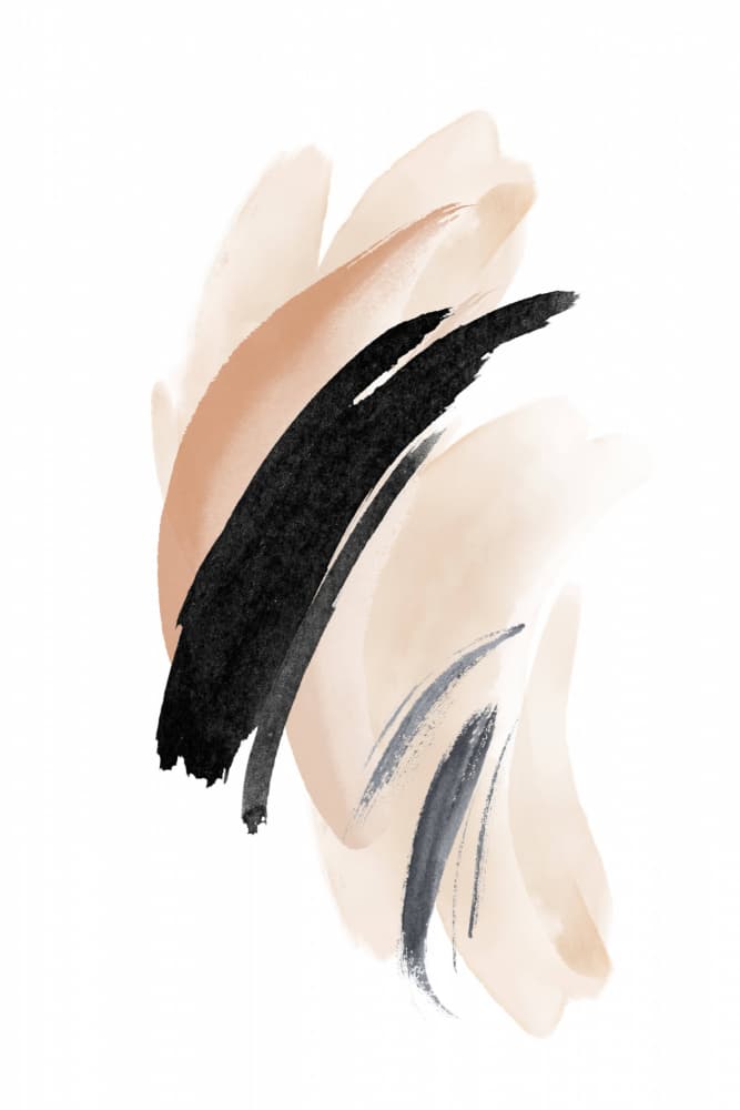 Flowing Neutral Abstract by Sally Ann Moss — canvas wall art