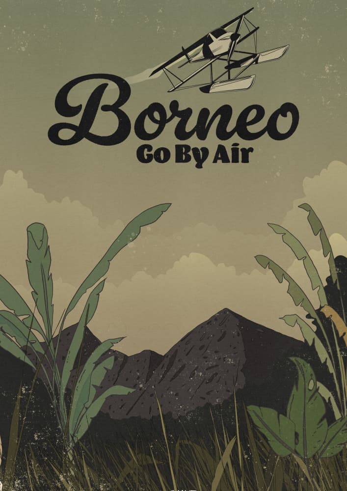 Borneo Seaplane Adventure by Nicholas — canvas wall art