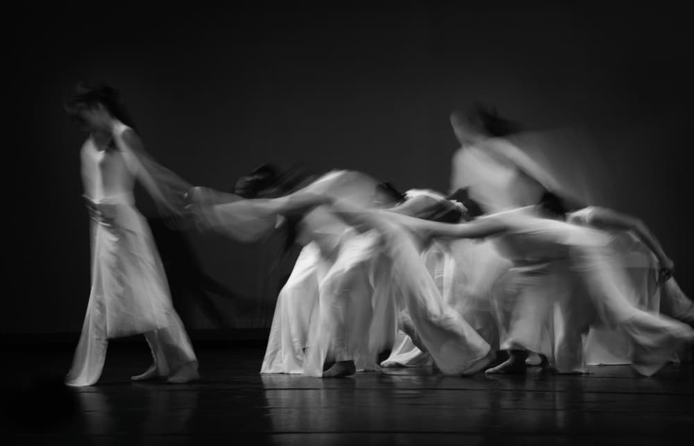 Elegant Dance Motion by Emma Zhao — canvas wall art