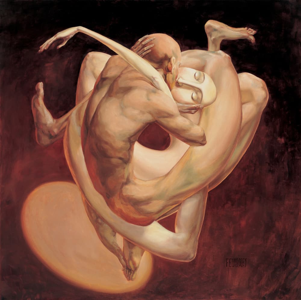 Soulful Embrace by Myriam Feuilloley — canvas wall art