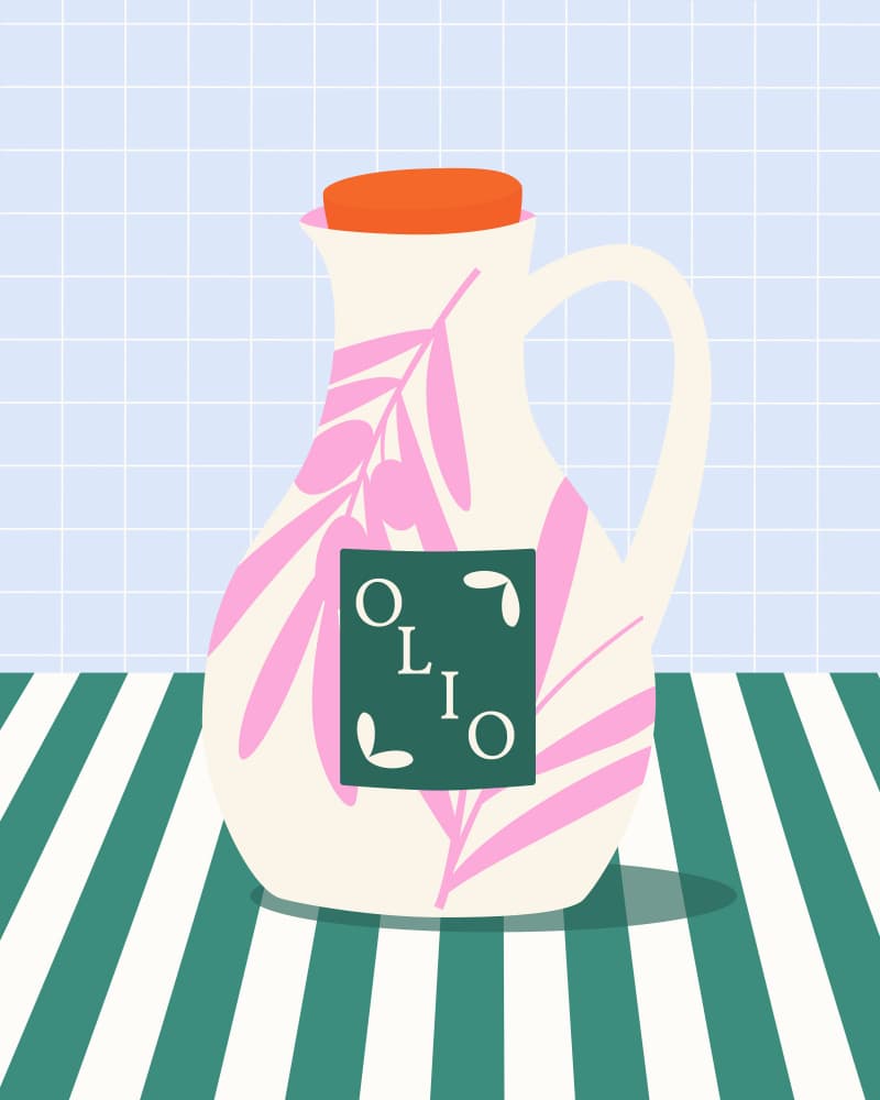 Olio Olive Pitcher by Artprink — canvas wall art
