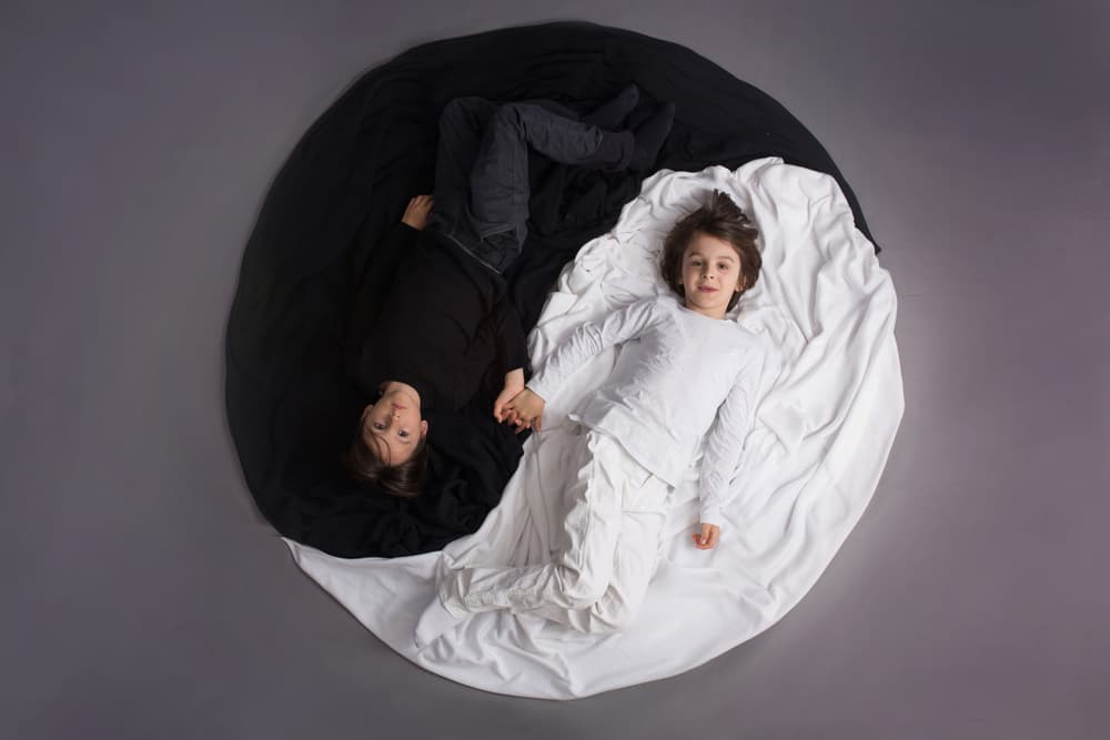 Yin Yang Children by Tatyana Tomsickova — canvas wall art