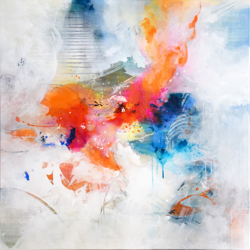 Vibrant Abstract Energy by Kirsten Handelmann — canvas wall art