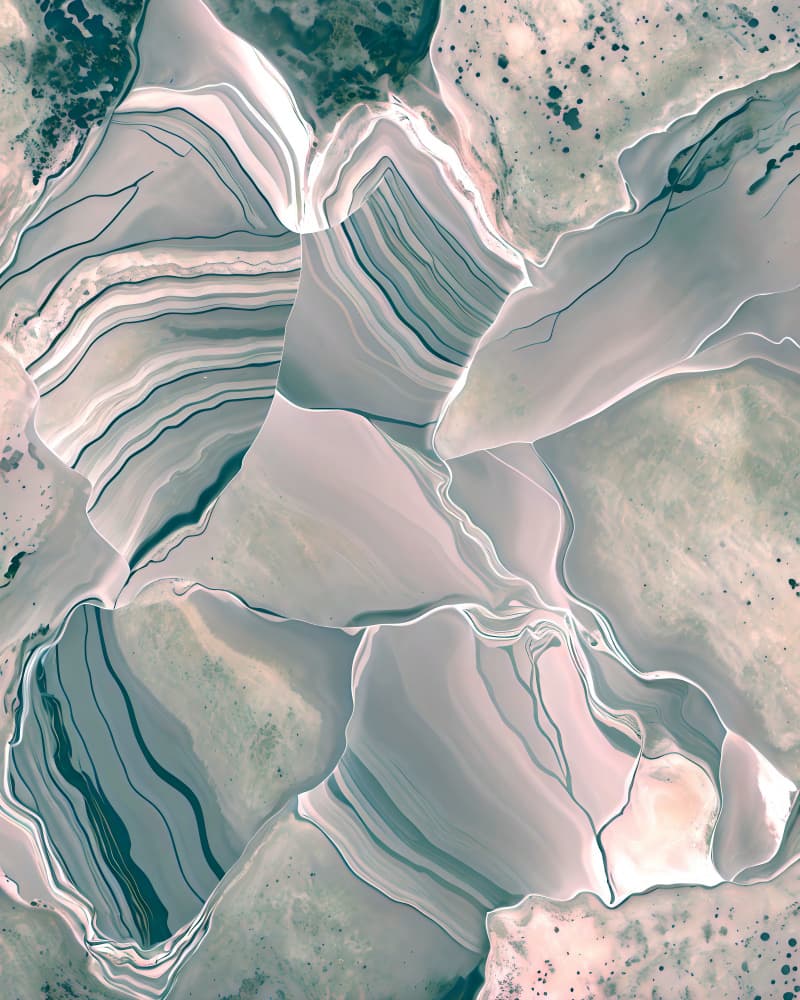 Flowing Agate Layers by Uma Gokhale — canvas wall art