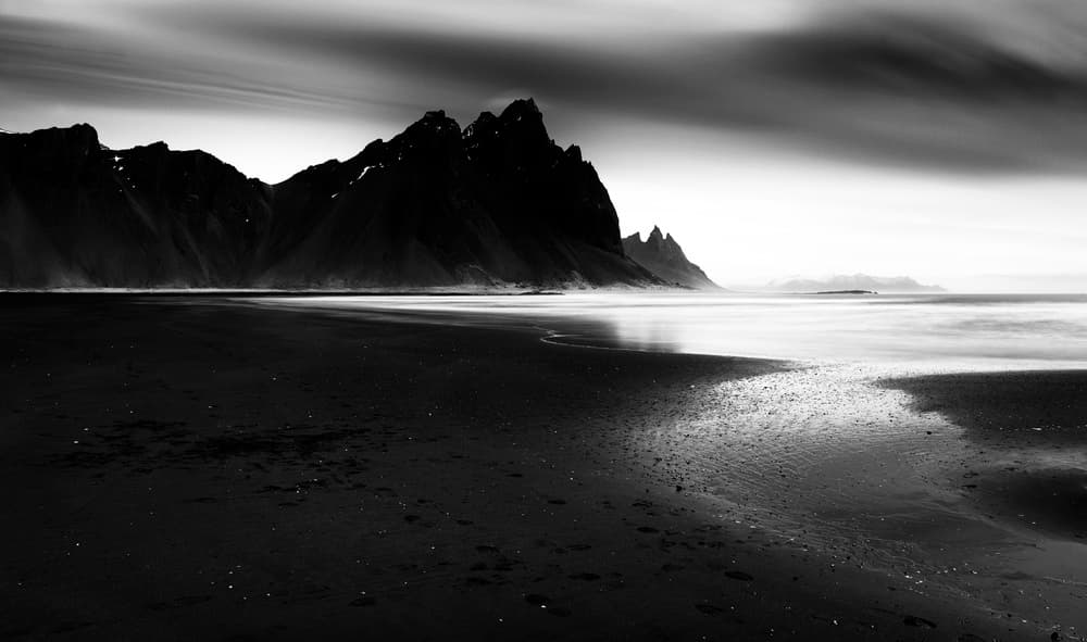 Dramatic Black Coast by Julien Oncete — canvas wall art