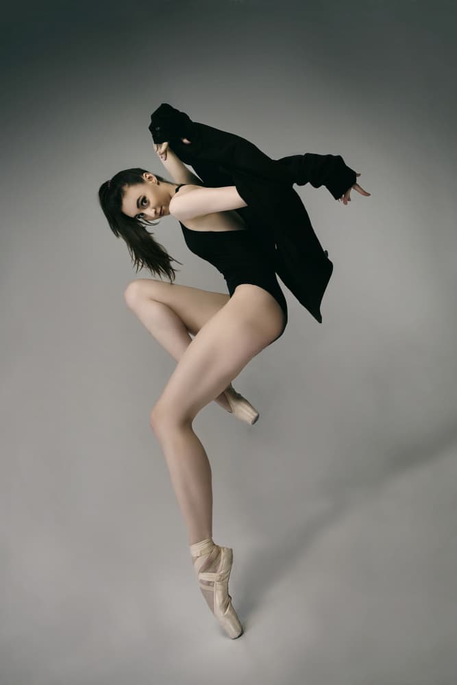 Graceful Dancer Leaping by Alexandr — canvas wall art
