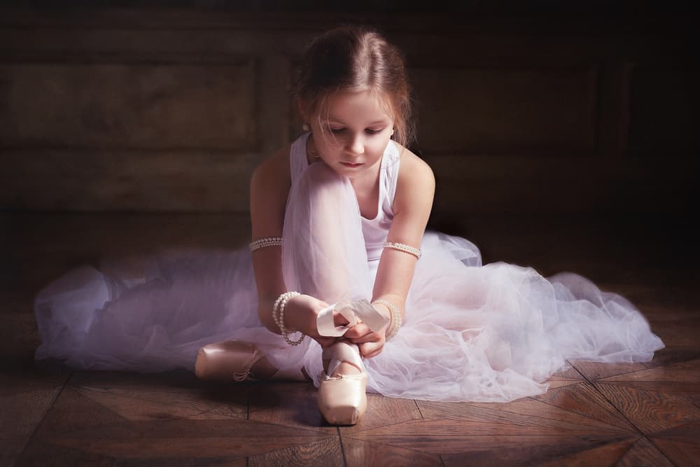 Little Ballerina Dreams by Alina Lankina — canvas wall art