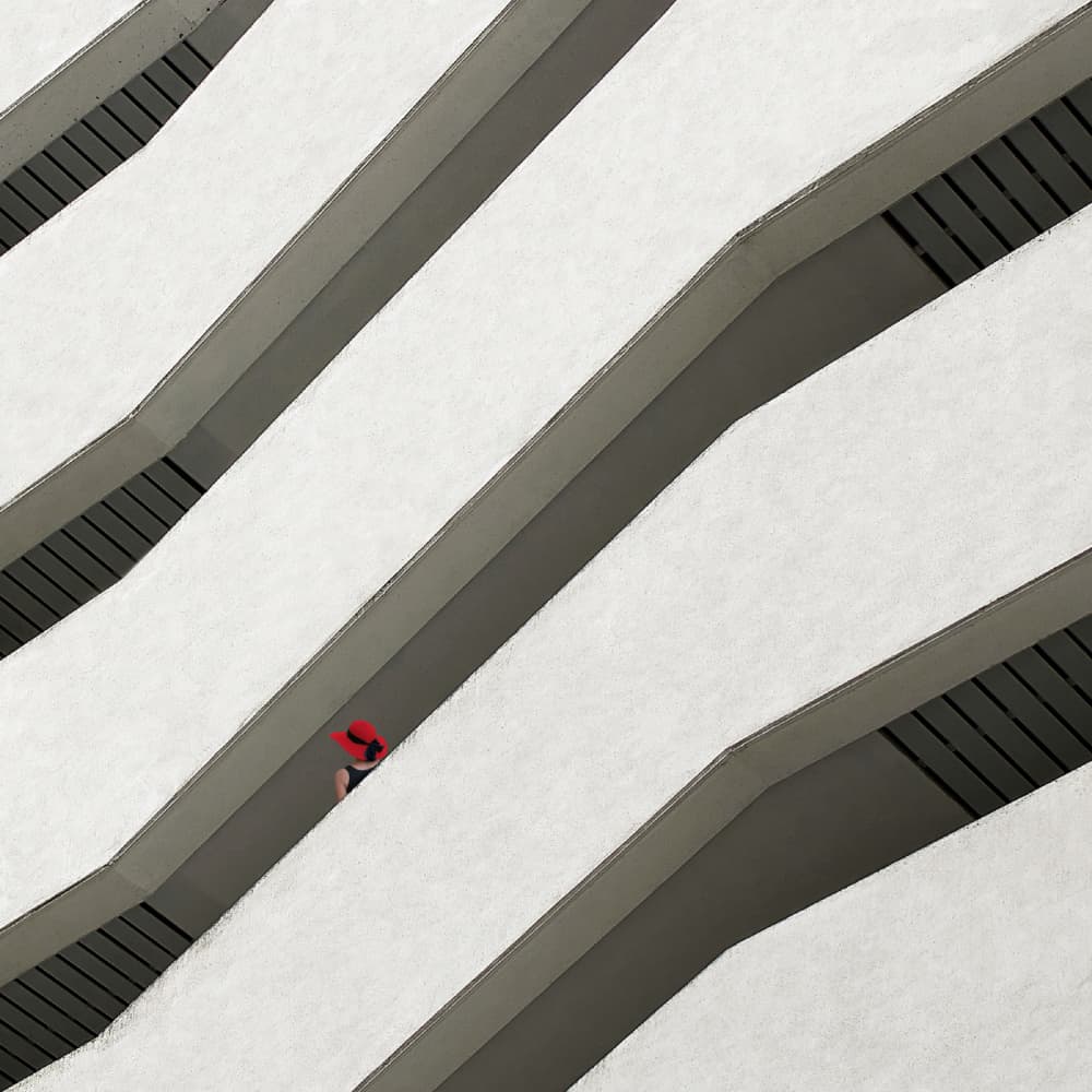 Red Hat Architecture by Karin Kilb — canvas wall art