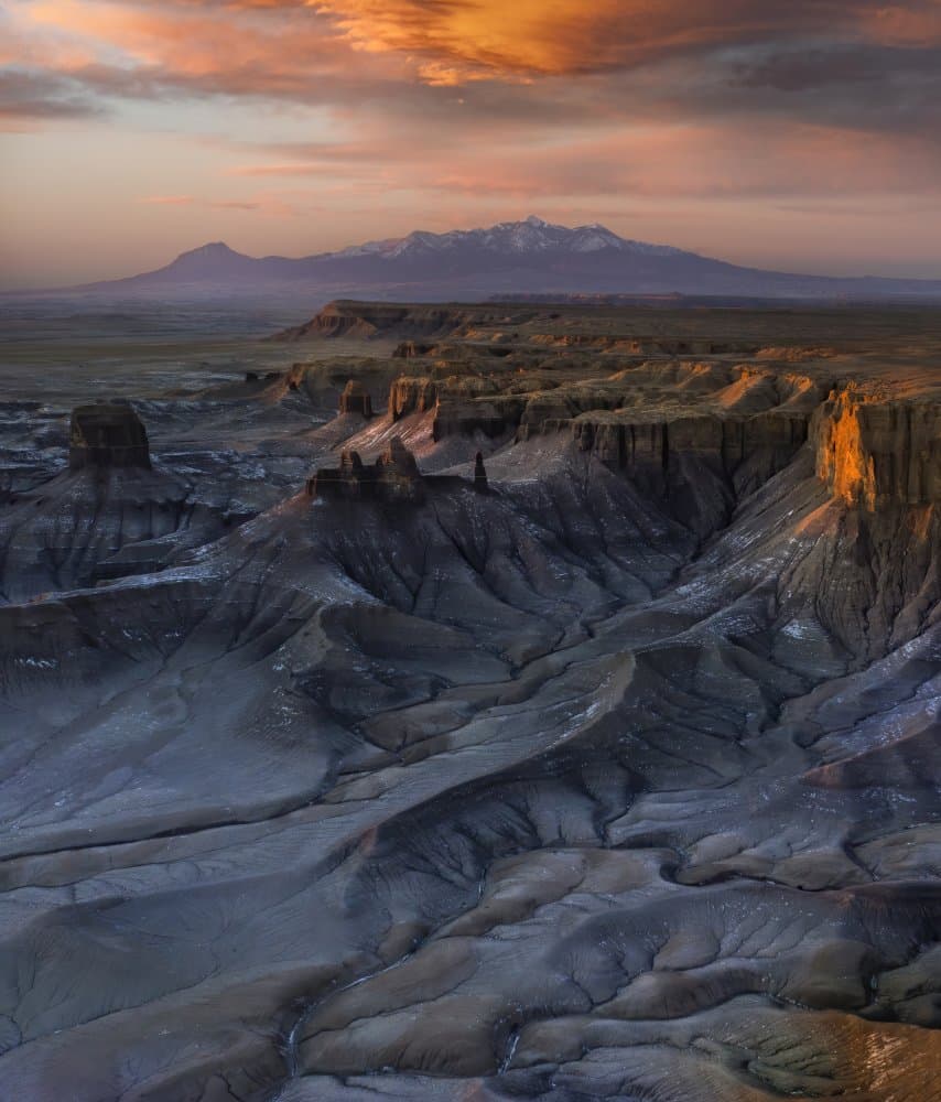 Dramatic Desert Sunset by Judy Tseng — canvas wall art